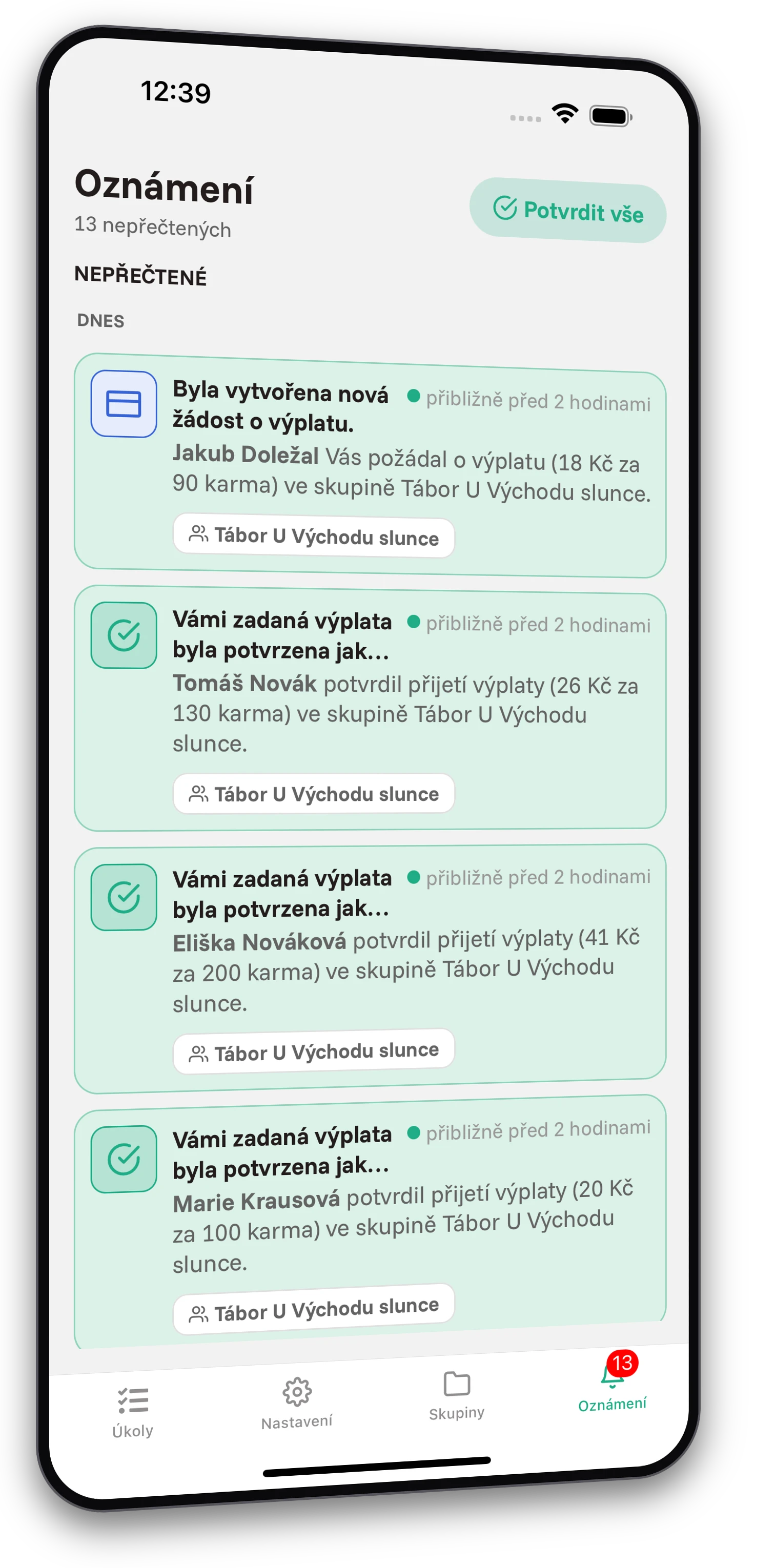 Screenshot z aplikace Jobiro - Mnoho úkolů a zcela zdarma a bez omezení.