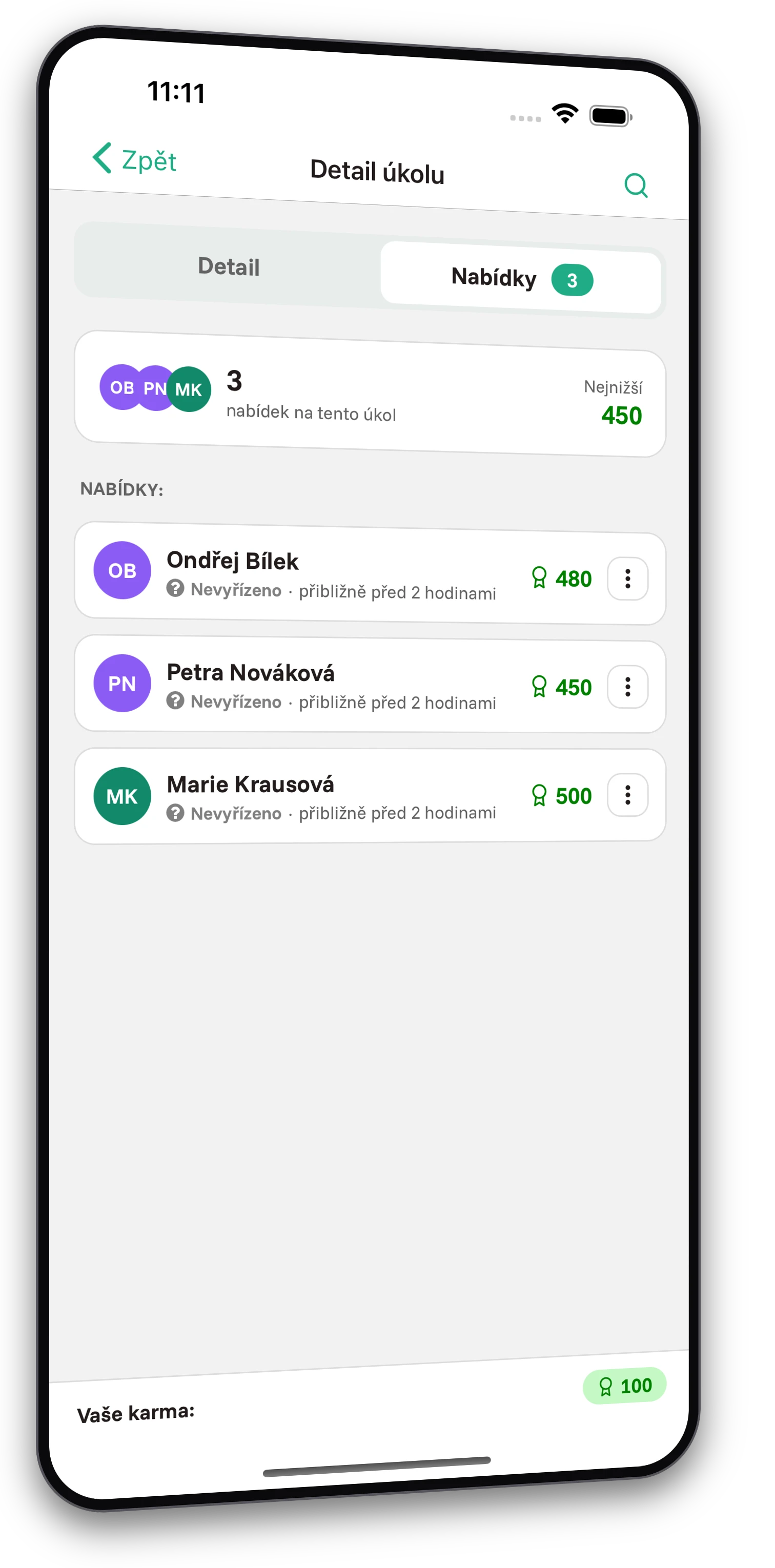 Screenshoty z aplikace Jobiro - Platby virtuální měnou. - Screenshot 2