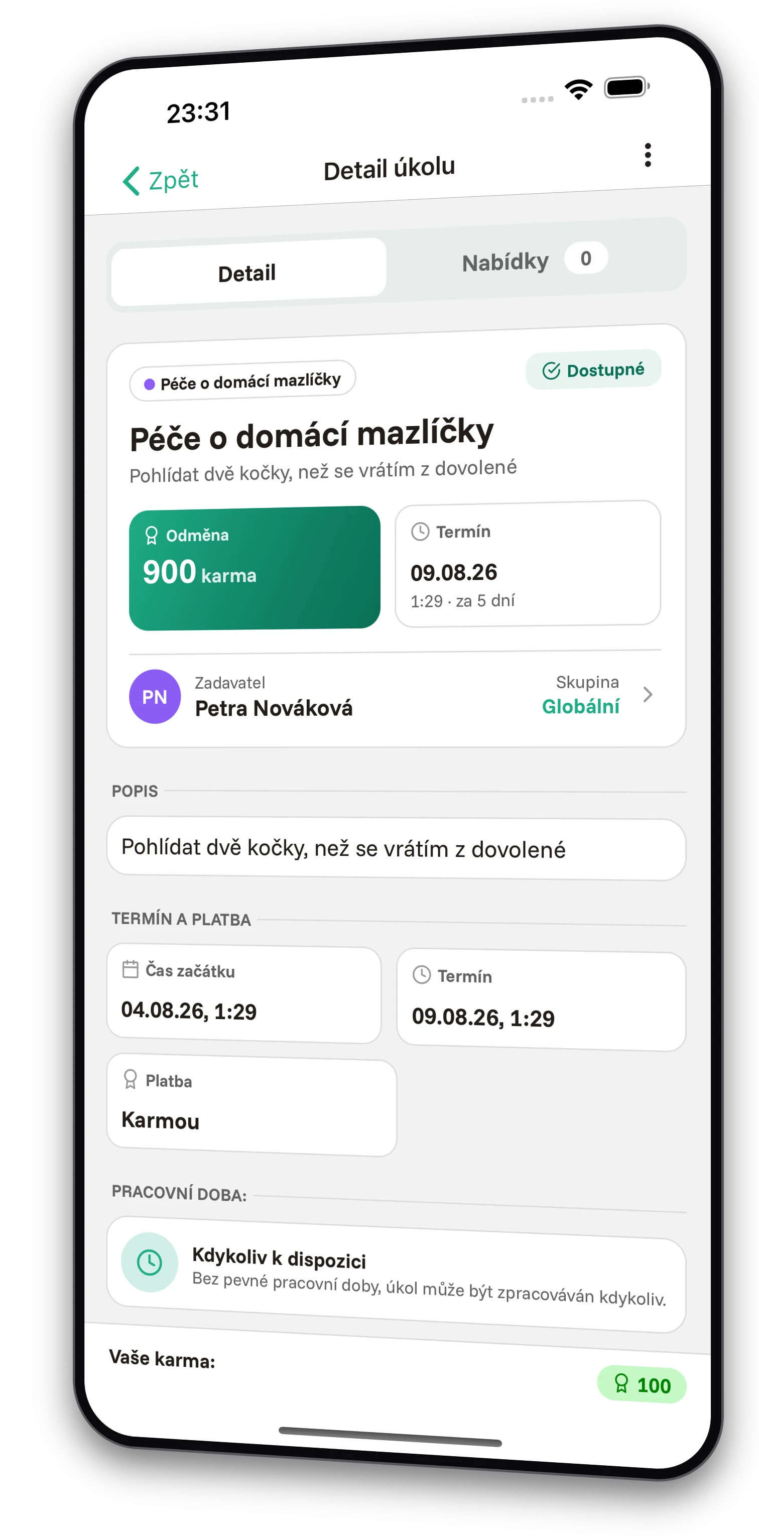 Sada screenshotů z aplikace Jobiro - Ukázka soukromých skupin. - Screenshot 2