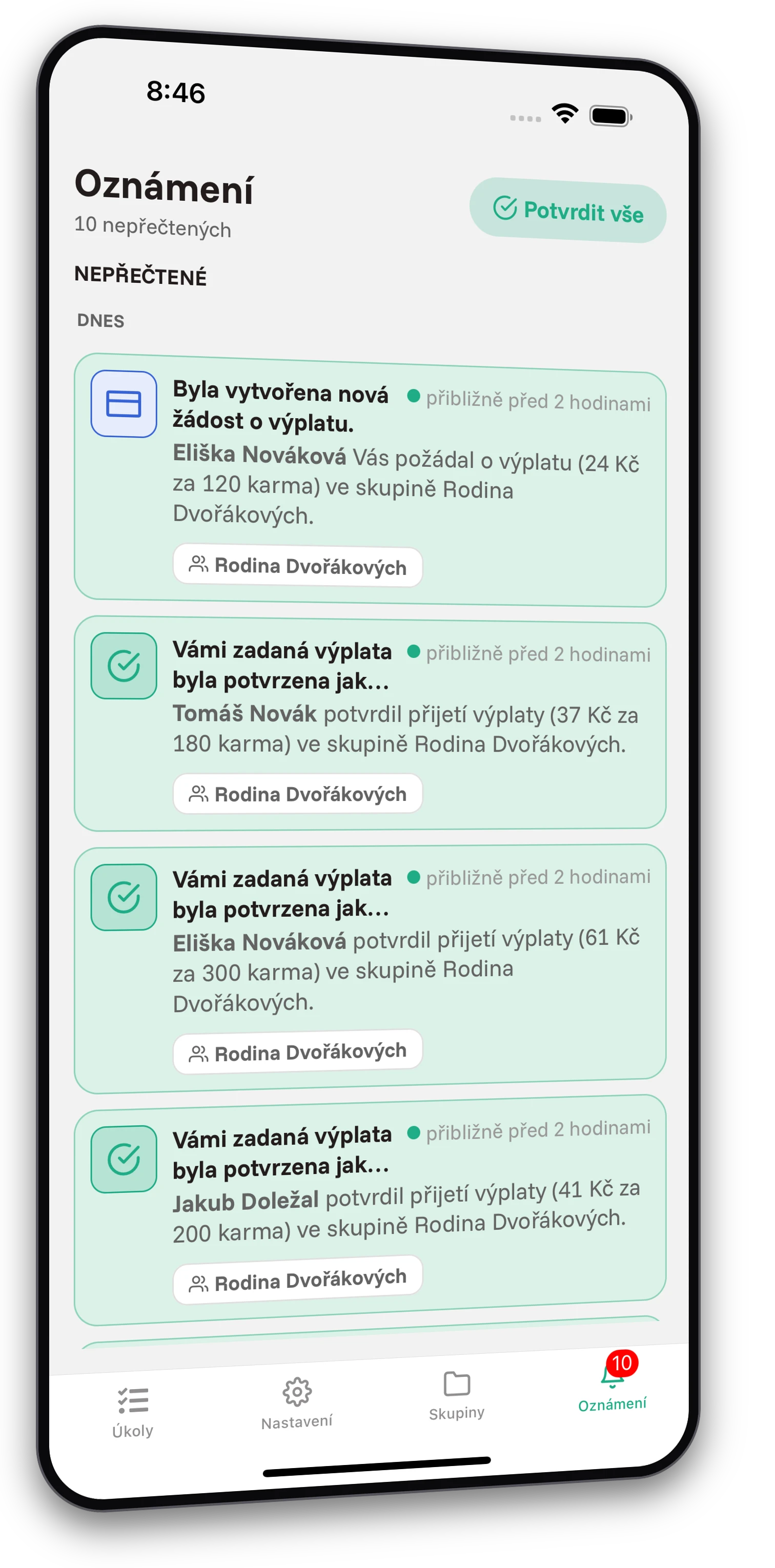 Screenshot z aplikace Jobiro - Mnoho úkolů a zcela zdarma a bez omezení.