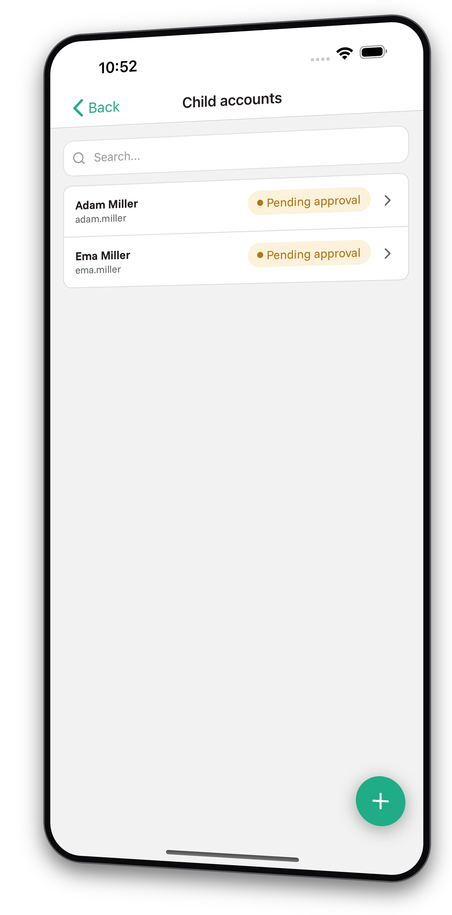 Screenshots from the Jobiro app - Rewarding children via virtual currency and the possibility of paying out pocket money. - Screenshot 3