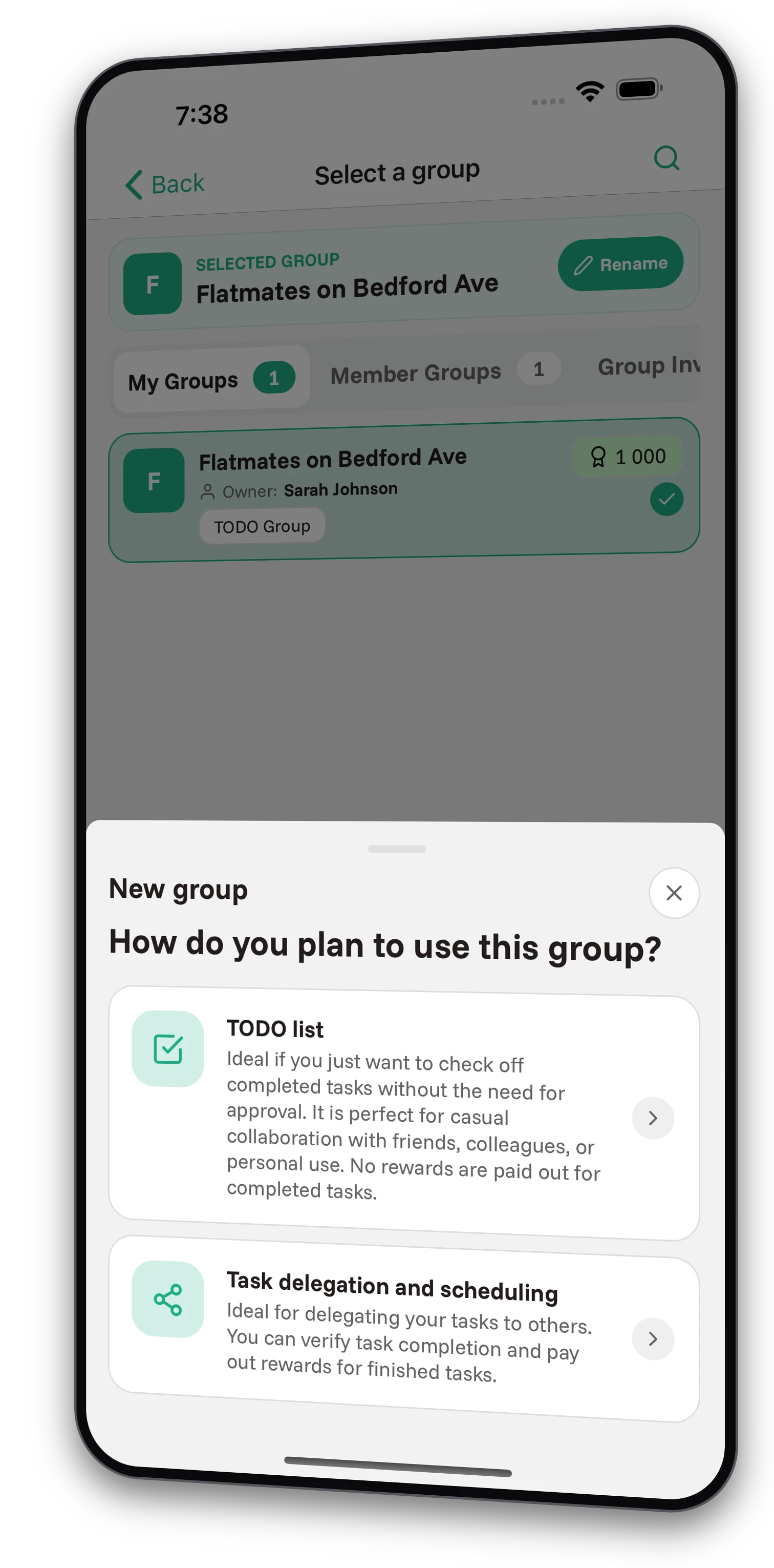 Screenshots from the Jobiro app - Reward for tasks in the form of karma. - Screenshot 3