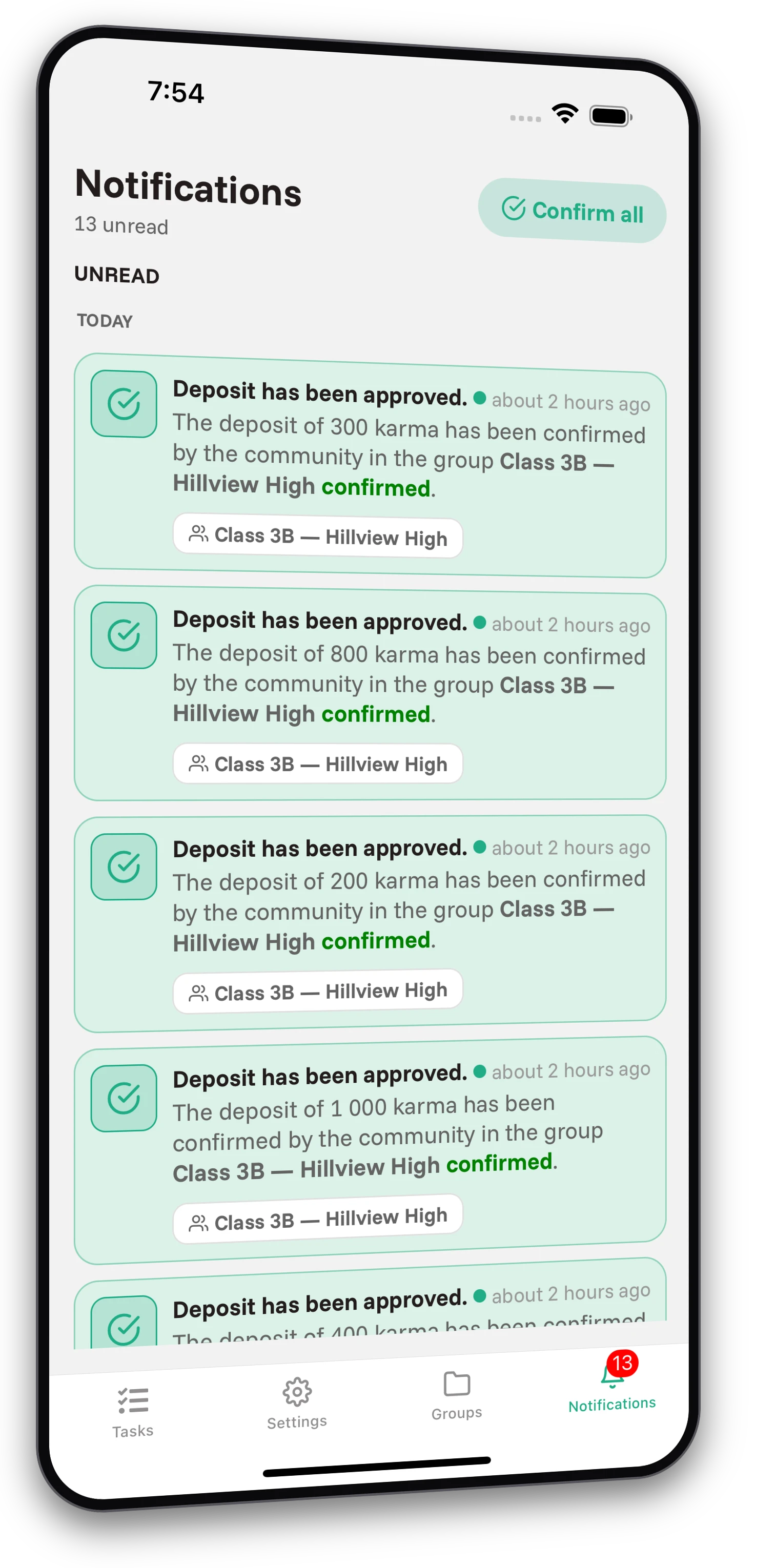 Screenshot of the Jobiro app - Many tasks and completely free and without limits.