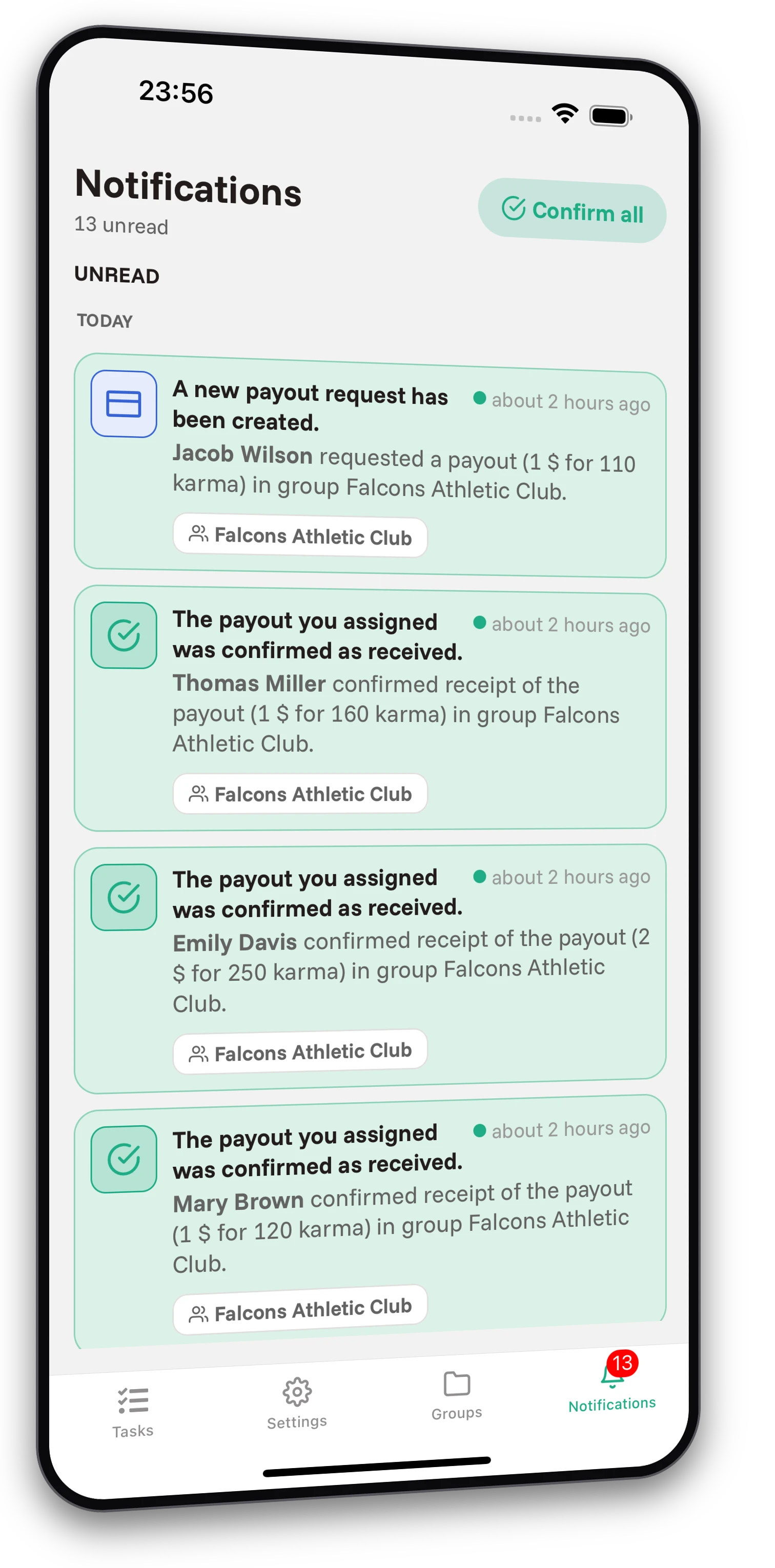 Screenshot of the Jobiro app - Many tasks and completely free and without limits.
