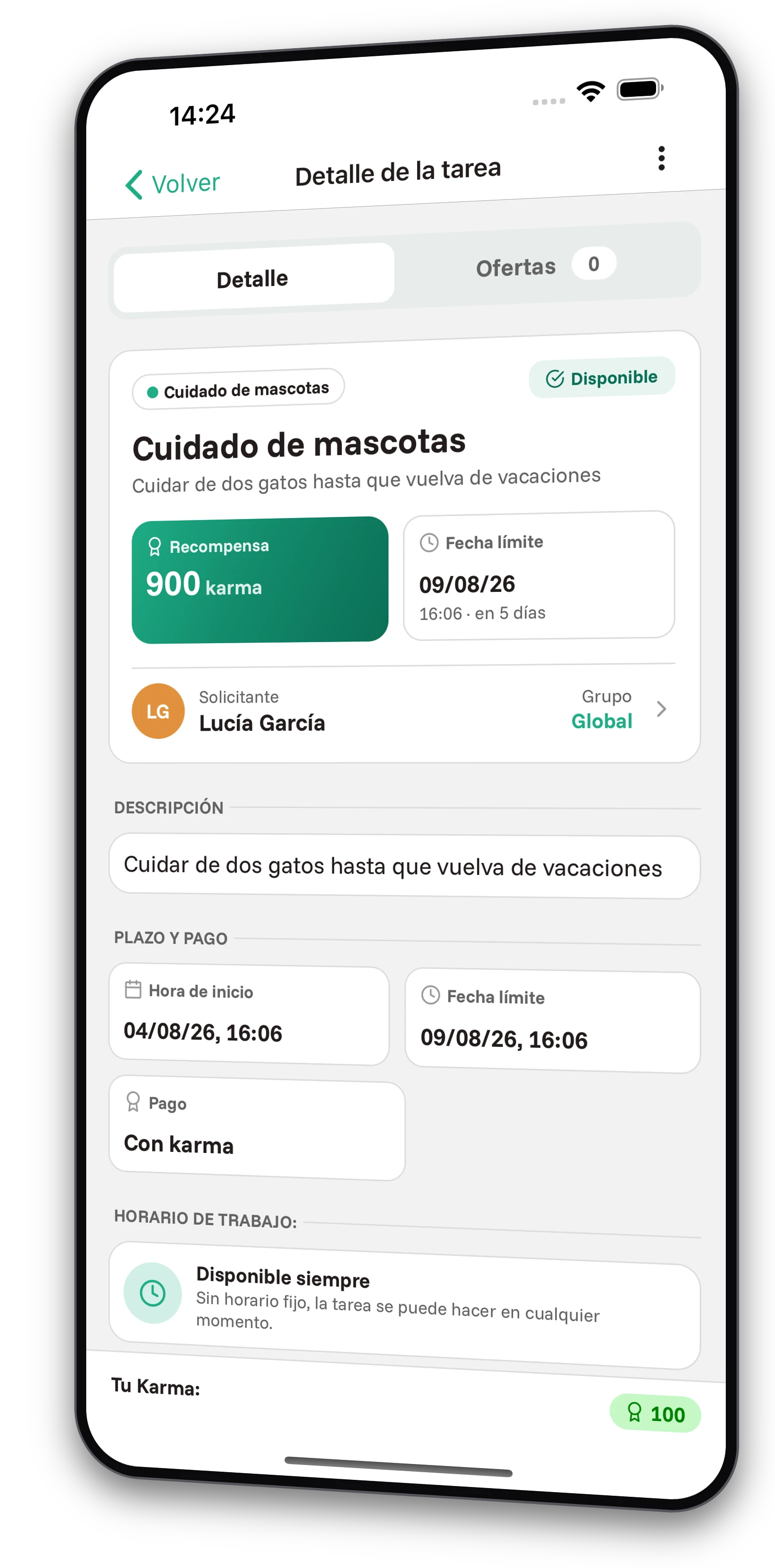 Conjunto de capturas de pantalla de la aplicación Jobiro - Vista previa de grupos privados. - Screenshot 2