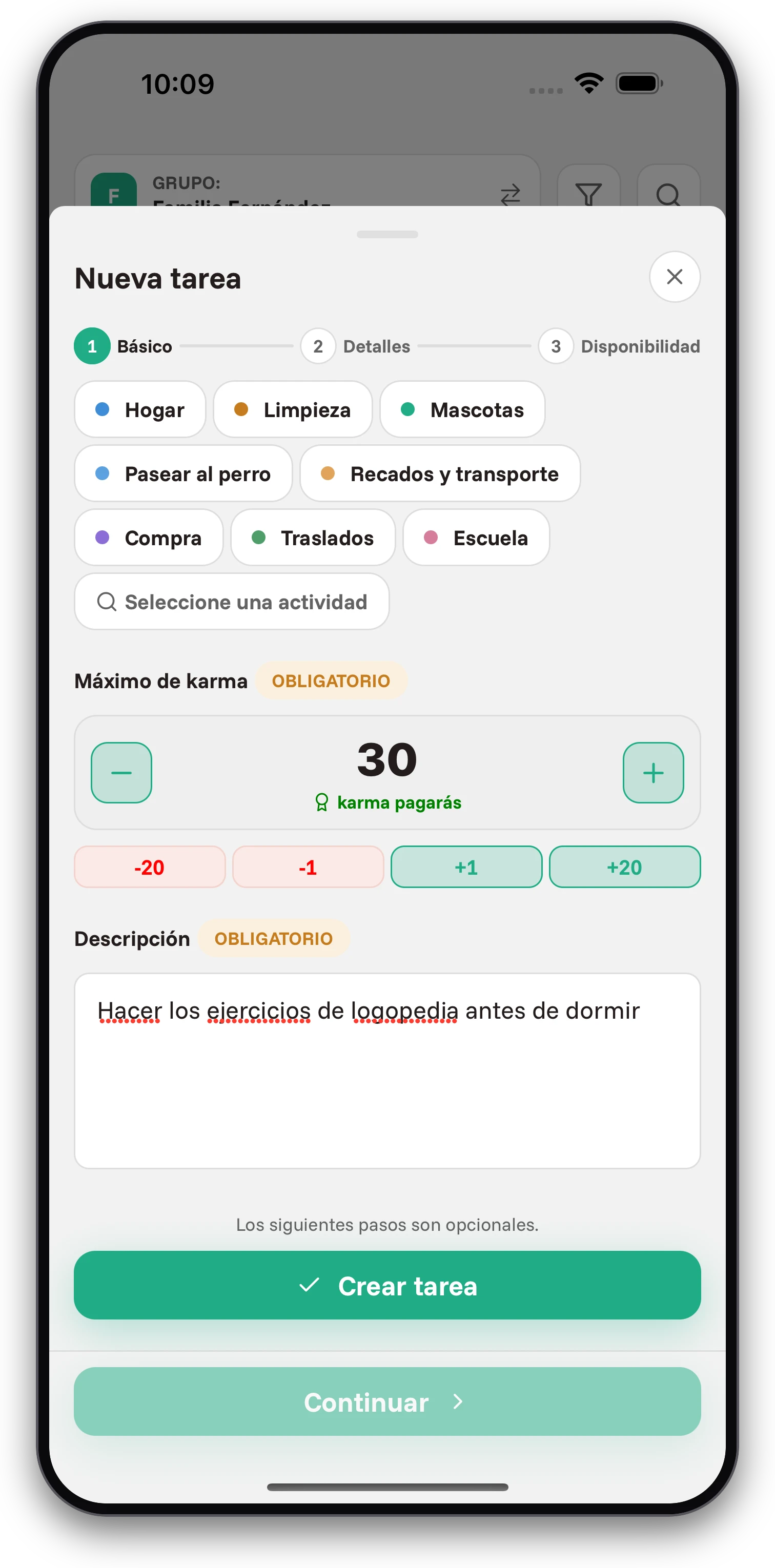 Capturas de pantalla de la aplicación Jobiro - Recompensa a los niños mediante moneda virtual y posibilidad de pagar la paga. - Screenshot 1