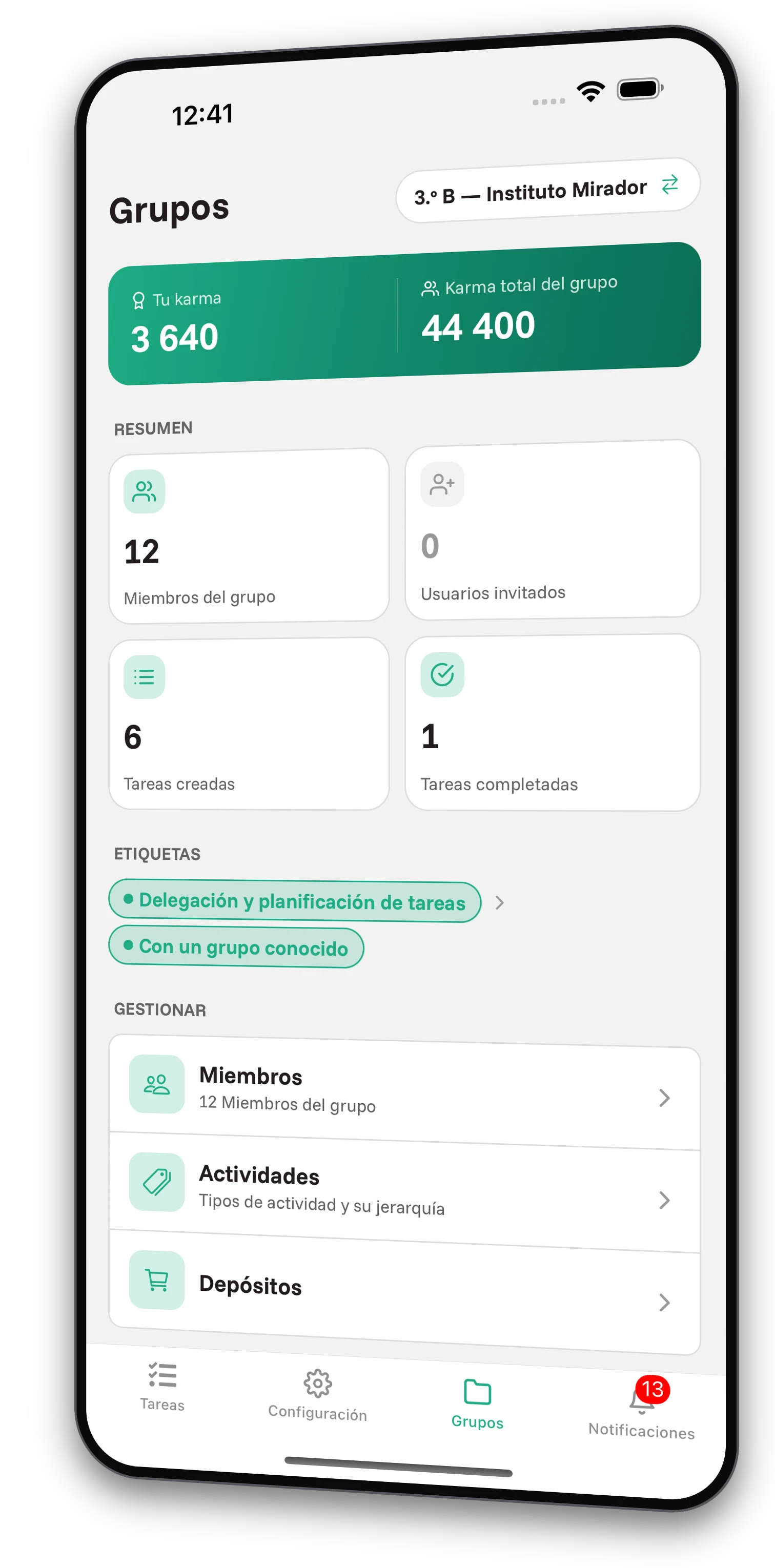Conjunto de capturas de pantalla de la aplicación Jobiro - Vista previa de grupos privados para estudiantes de secundaria. - Screenshot 2