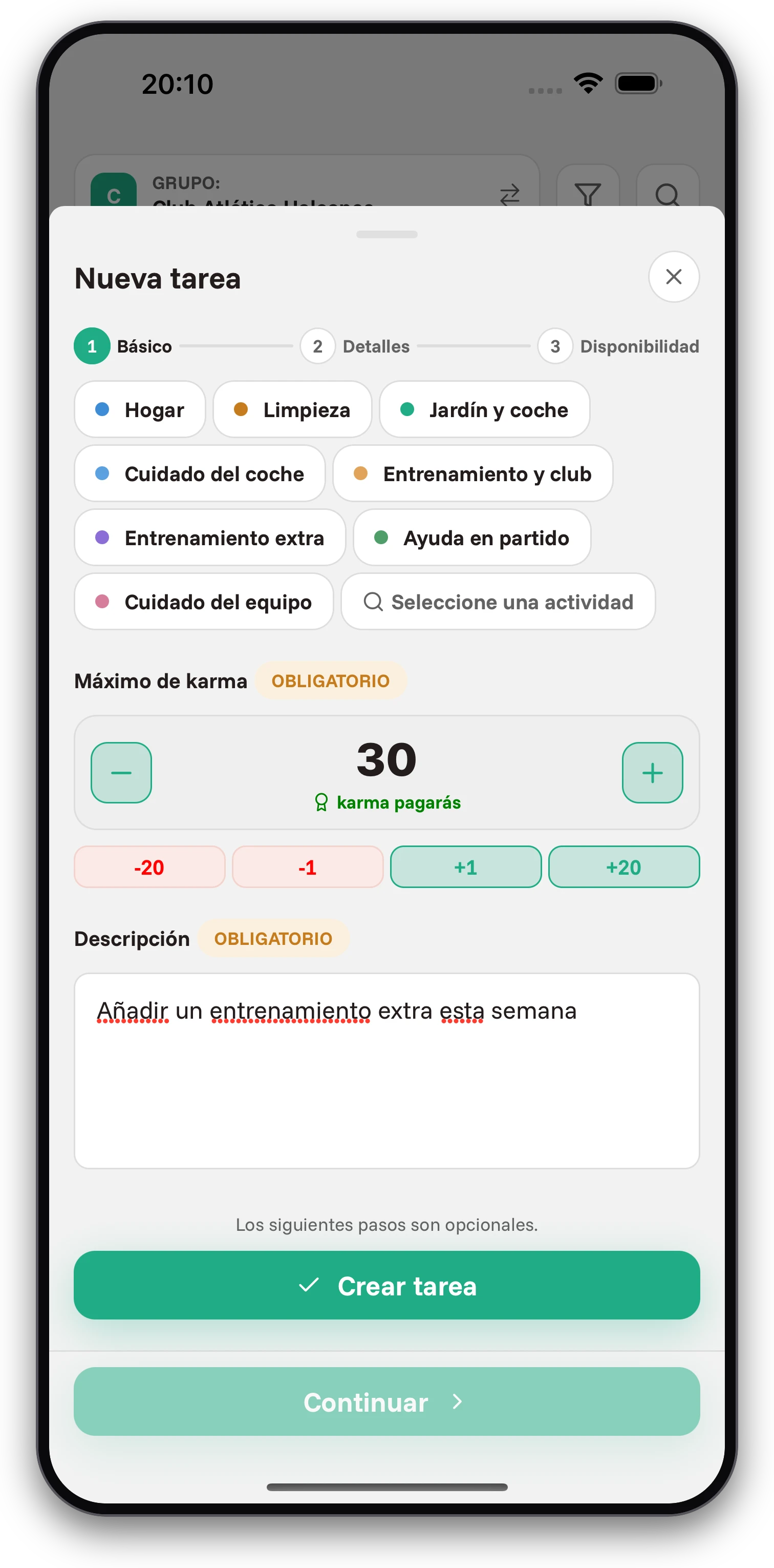 Capturas de pantalla de la aplicación Jobiro - Pagos con moneda virtual por entrenamientos completados para fomentar la motivación. - Screenshot 1