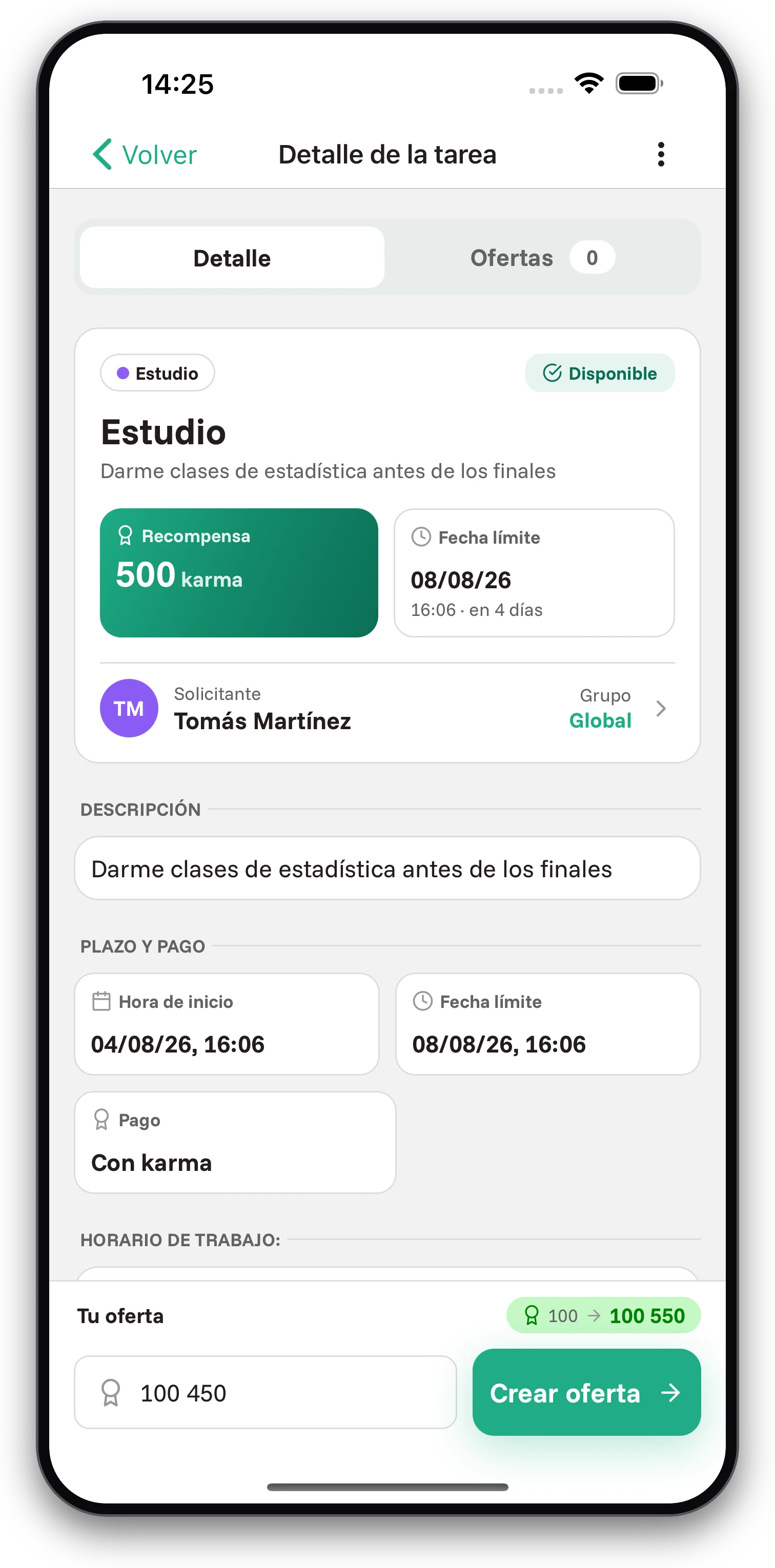 Capturas de pantalla de la aplicación Jobiro - Elección del ejecutor de la tarea y mejores ofertas. - Screenshot 1