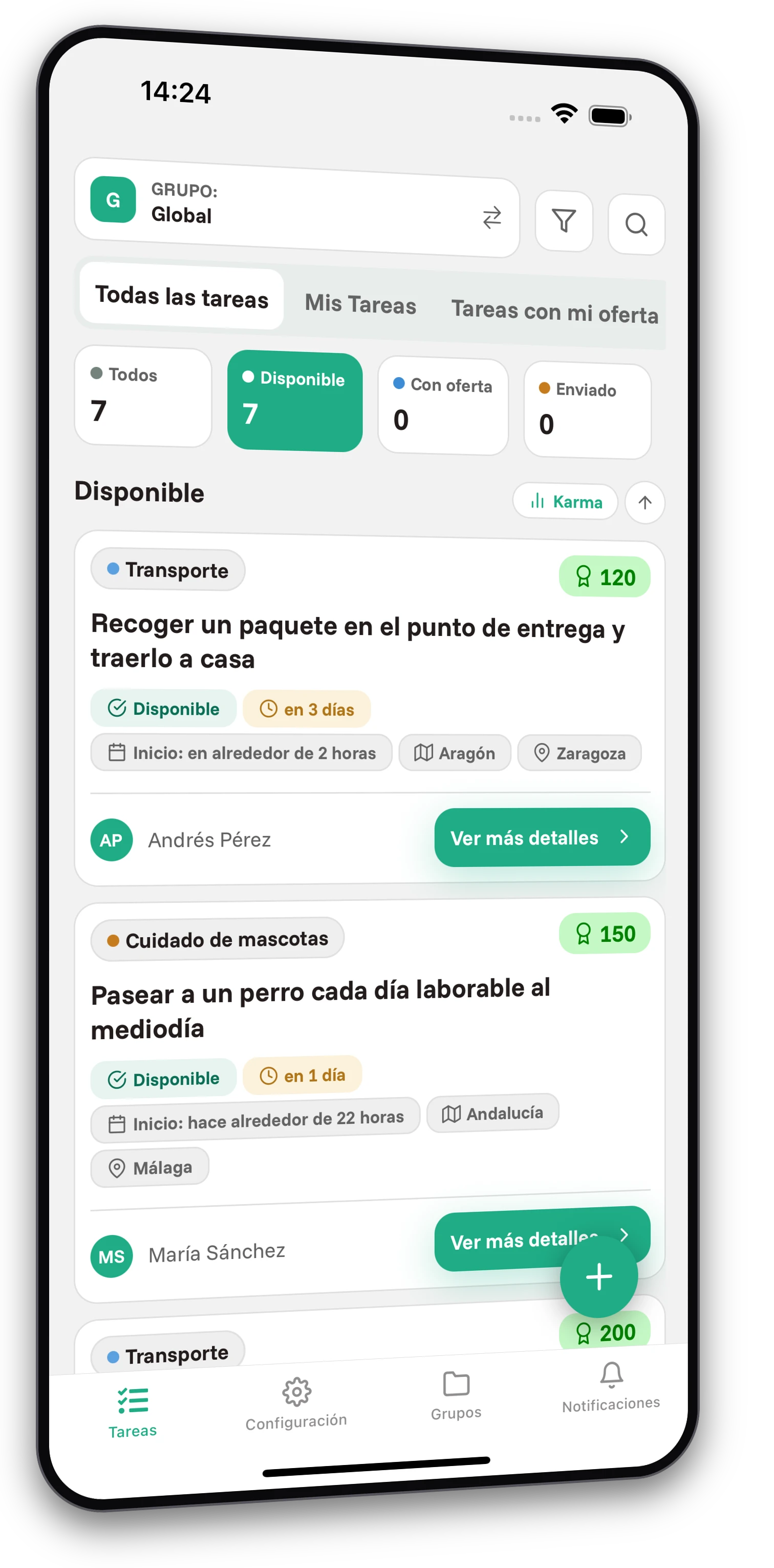 Conjunto de capturas de pantalla de la aplicación Jobiro - Vista previa de grupos privados para estudiantes universitarios. - Screenshot 1