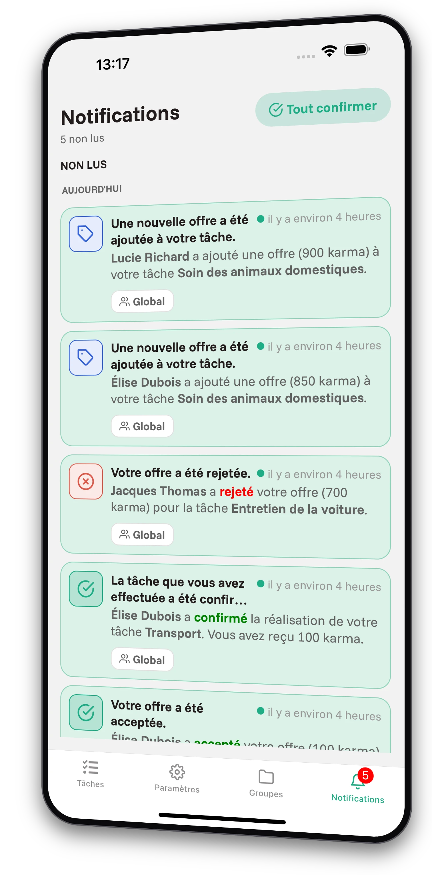 Captures d'écran de l'application Jobiro - Paiements en monnaie virtuelle. - Screenshot 3