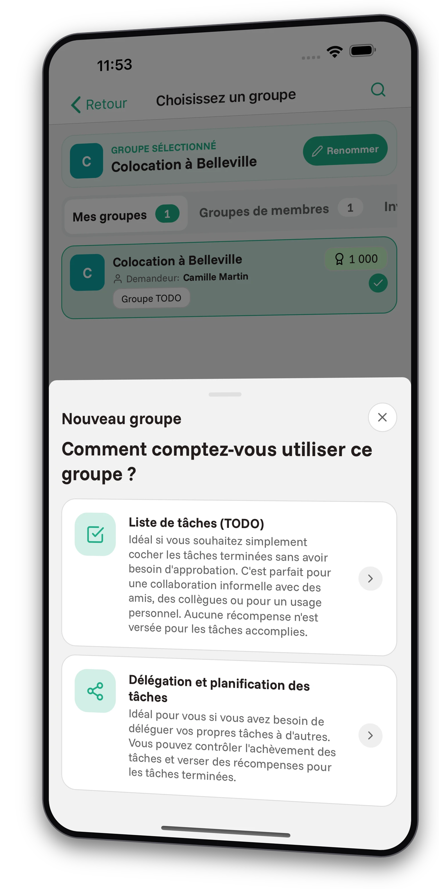 Captures d'écran de l'application Jobiro - Récompense pour les tâches sous forme de karma. - Screenshot 3