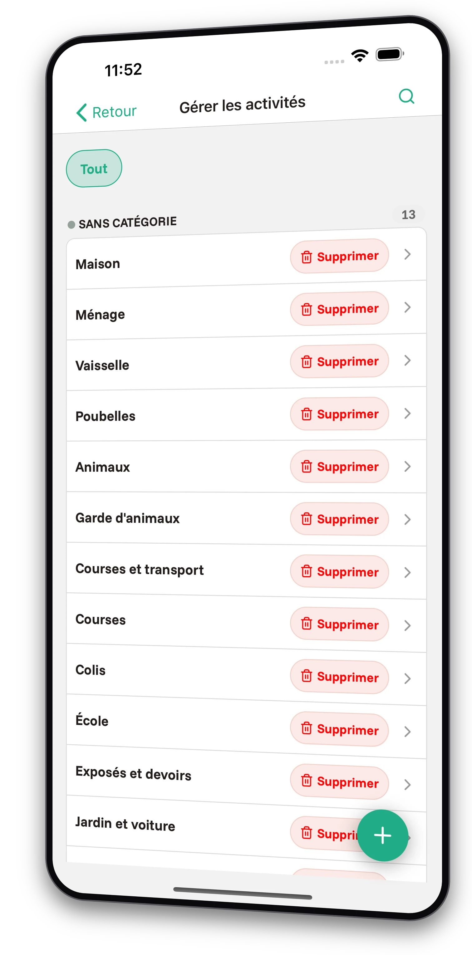 Ensemble de captures d'écran de l'application Jobiro - Aperçu des groupes privés pour les élèves de l'école primaire. - Screenshot 2