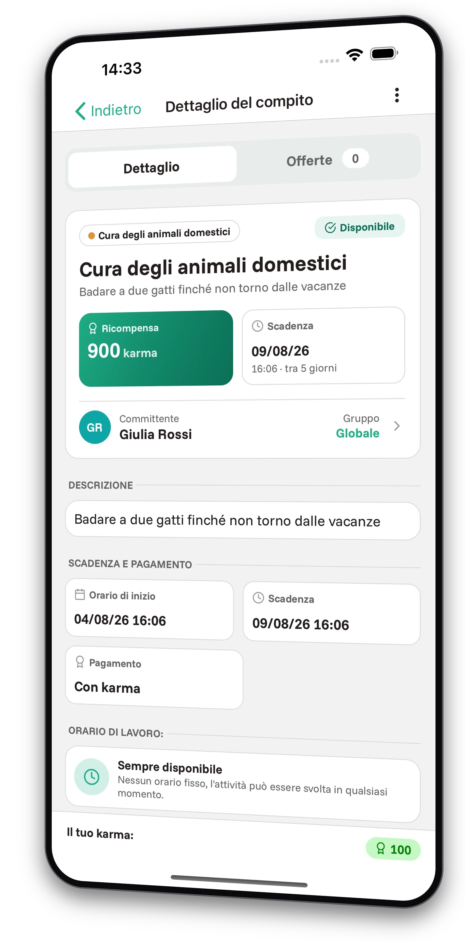Set di screenshot dell'app Jobiro - Anteprima dei gruppi privati. - Screenshot 2