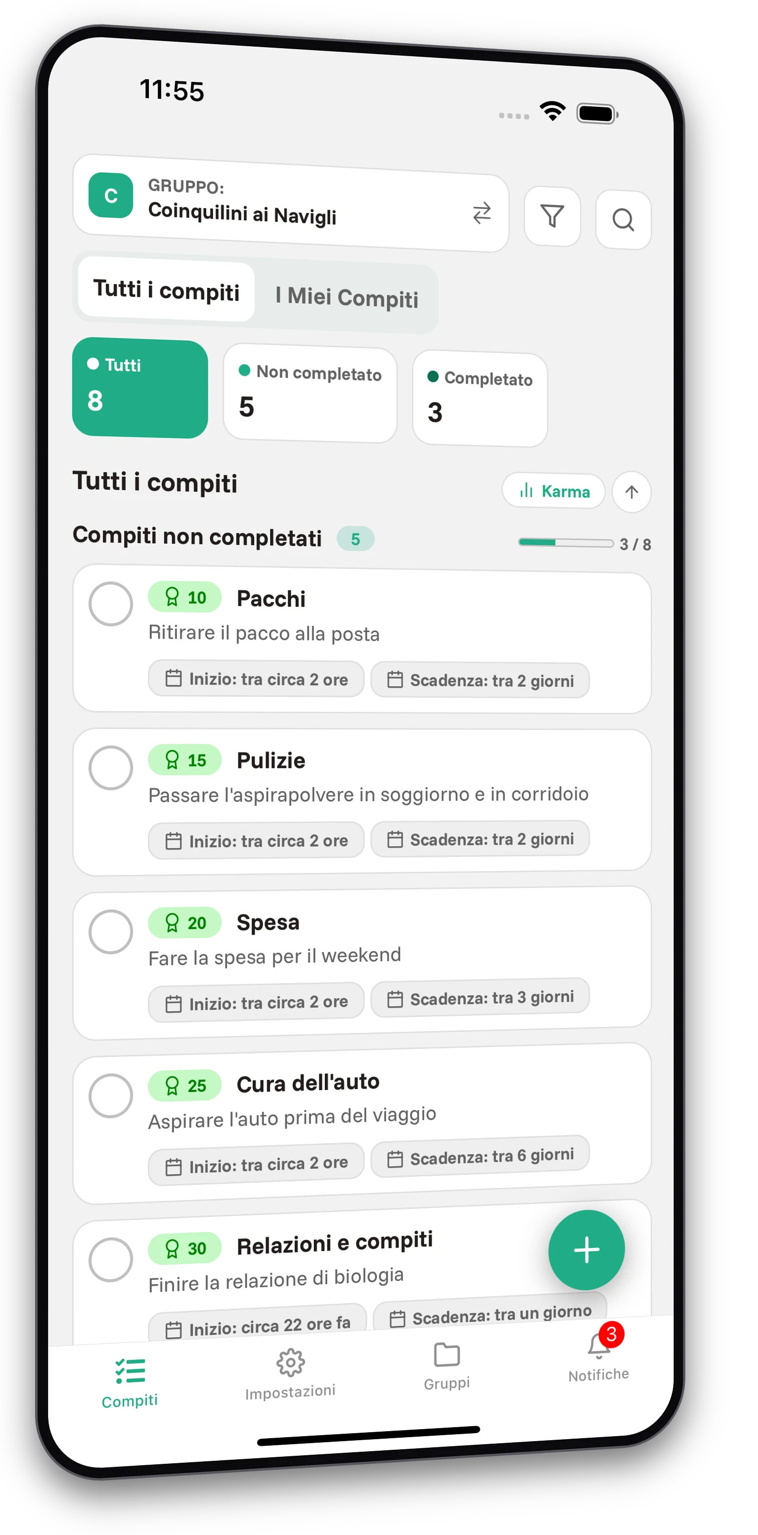 Set di screenshot dell'app Jobiro - Anteprima dei gruppi privati per gli studenti delle scuole elementari. - Screenshot 1
