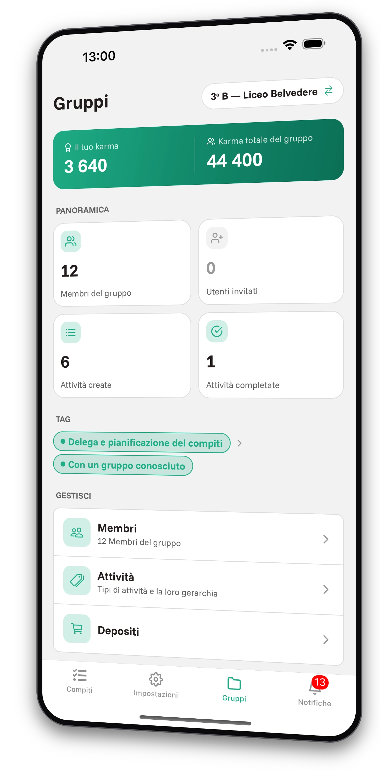 Set di screenshot dell'app Jobiro - Anteprima dei gruppi privati per gli studenti delle scuole superiori. - Screenshot 2