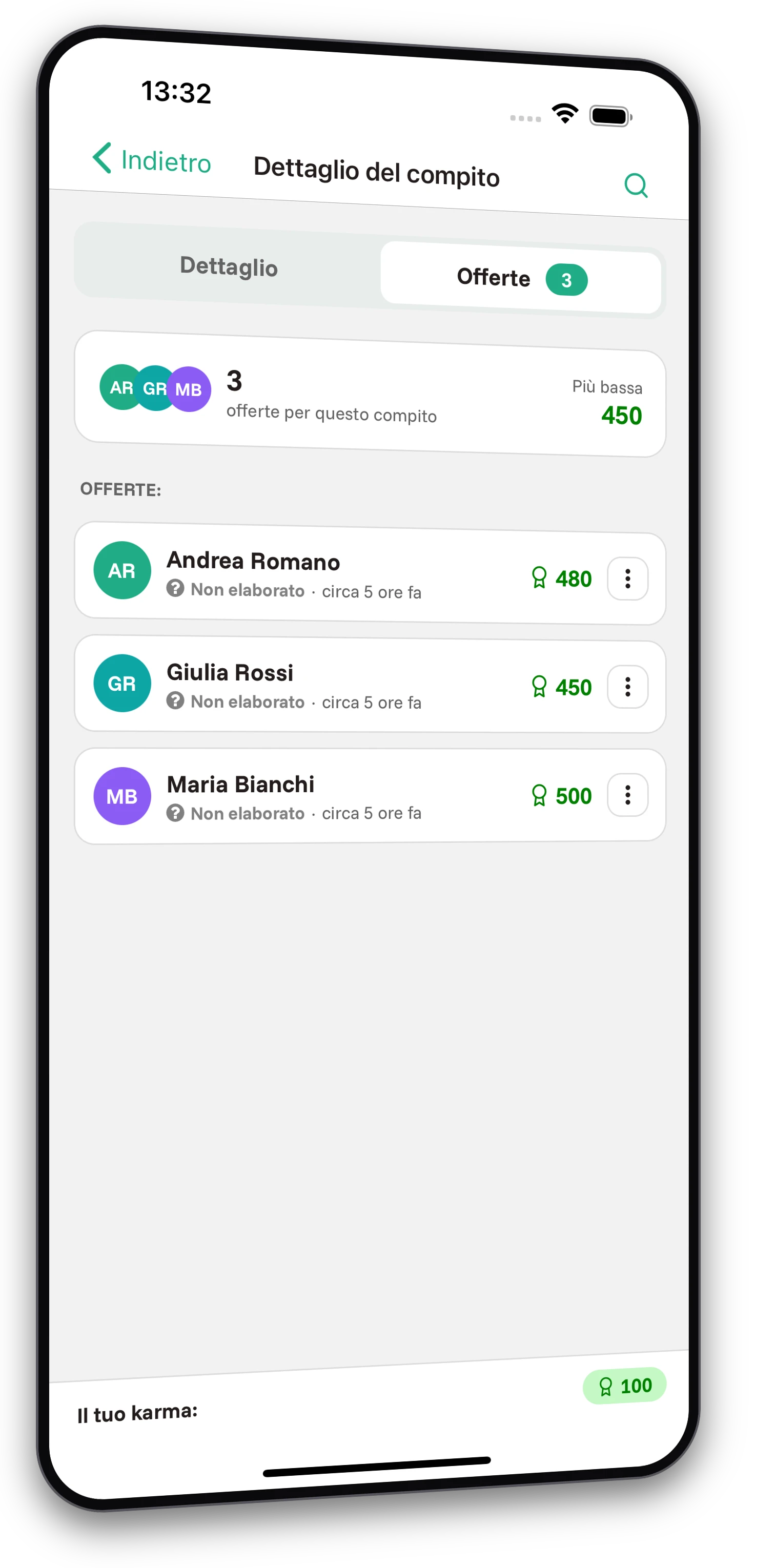 Screenshot dell'app Jobiro - Scelta del risolutore dell'attività e delle migliori offerte. - Screenshot 2