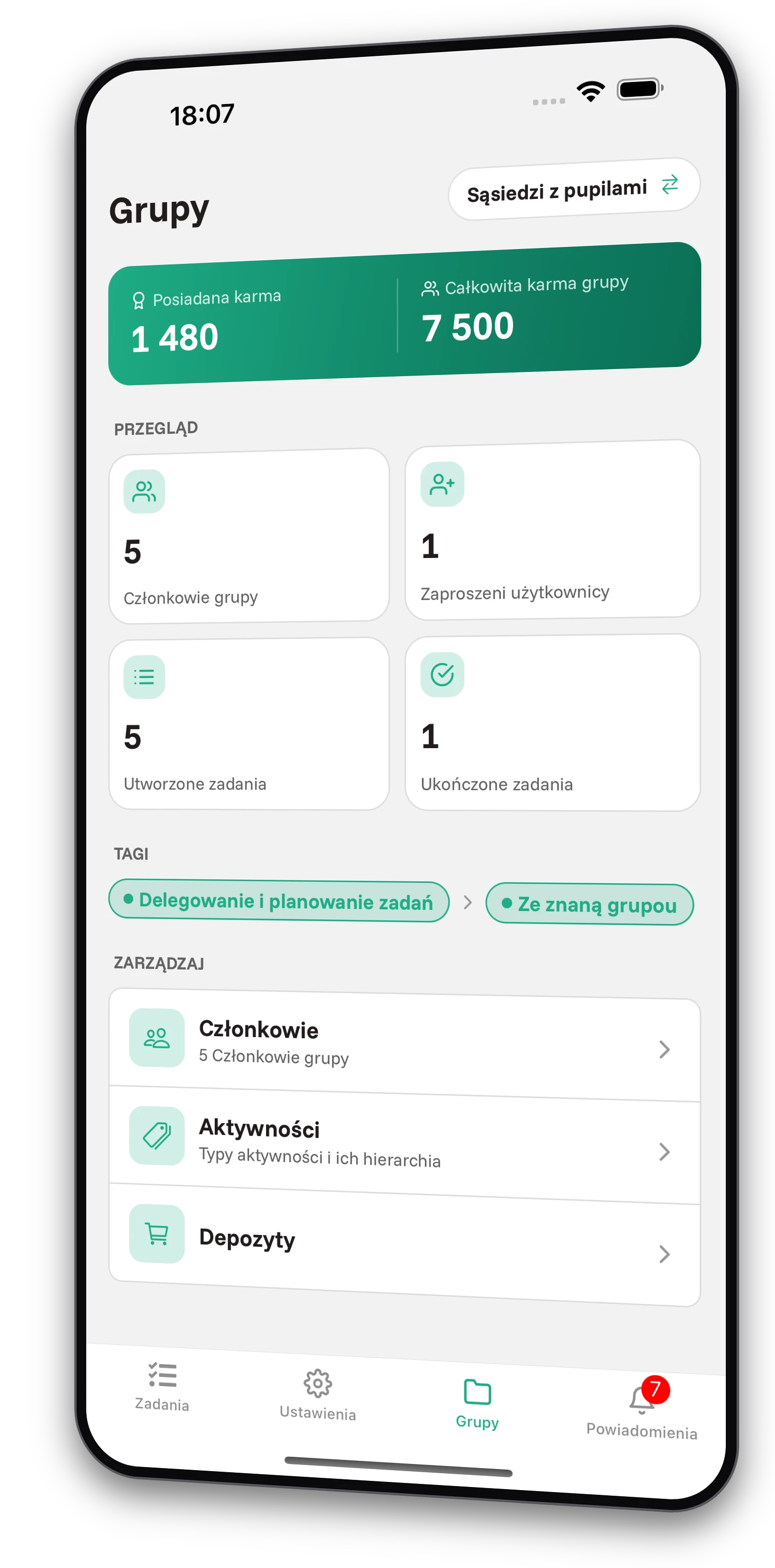 Zestaw screenshotów aplikacji Jobiro - Podgląd prywatnych grup dla właścicieli zwierząt. - Screenshot 2